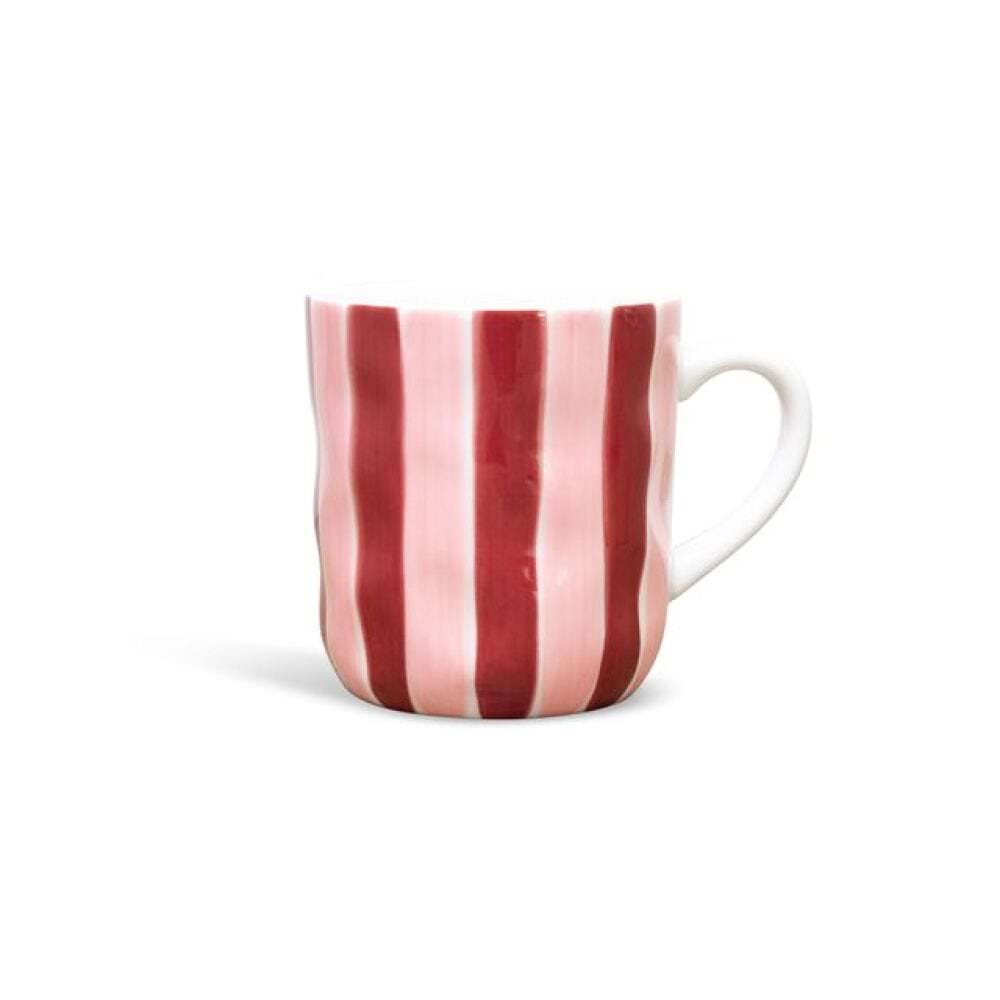 Noss and co.  Mug - Pink and Red Stripe
